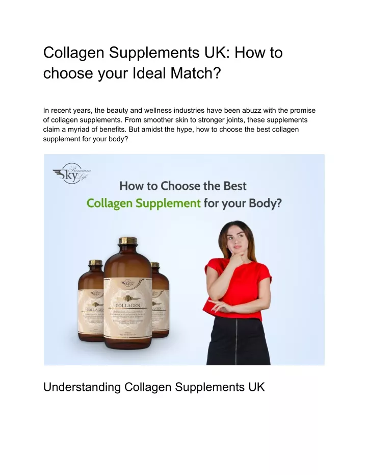 collagen supplements uk how to choose your ideal