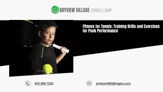 Fitness for Tennis Training Drills and Exercises for Peak Performance