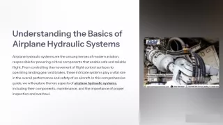 understanding the basics of airplane hydraulic