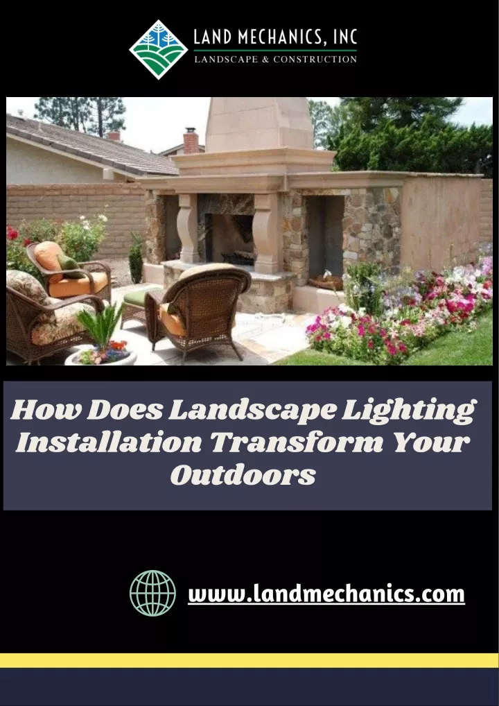 how does landscape lighting installation