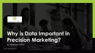 Why is Data Important in Precision Marketing