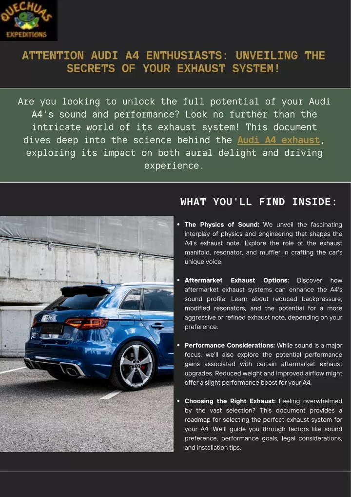 attention audi a4 enthusiasts unveiling