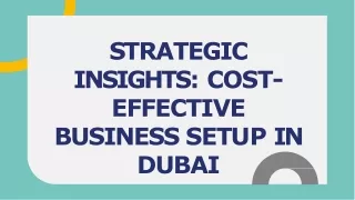 Low-cost business setup in Dubai