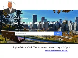 Explore Windsor Park Your Gateway to Serene Living in Calgary