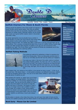 Miami sailfish charters  - php