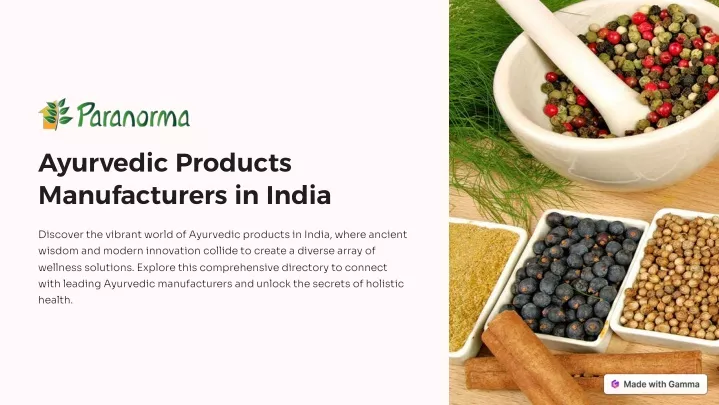 ayurvedic products manufacturers in india