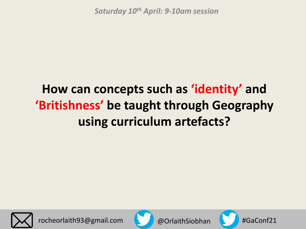 teaching concepts of identity and britishness through geography using curriculum artefac