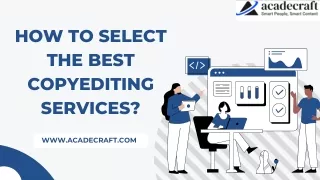 How to select the best copyediting services