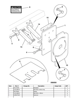 JCB TM270 Telescopic Wheeled Loader Parts Catalogue Manual (Serial Number 00787001-00787397)