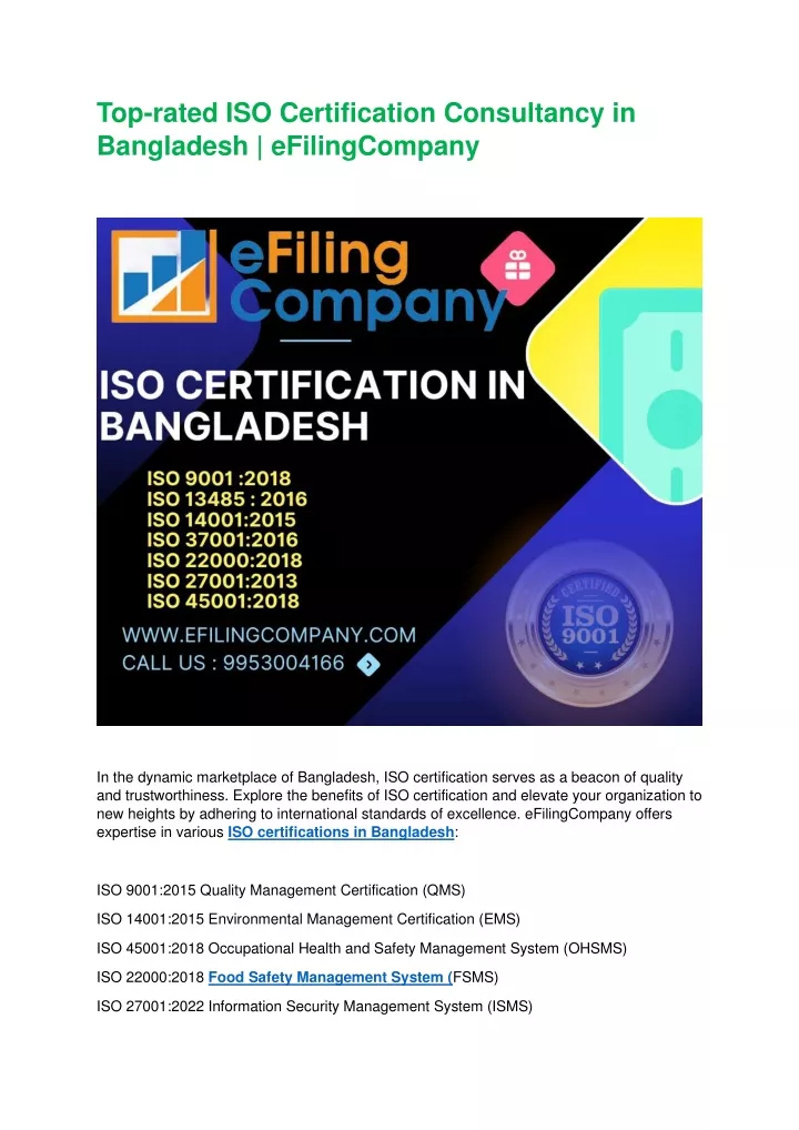 top rated iso certification consultancy