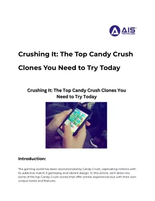 Crushing It_ The Top Candy Crush Clones You Need to Try Today