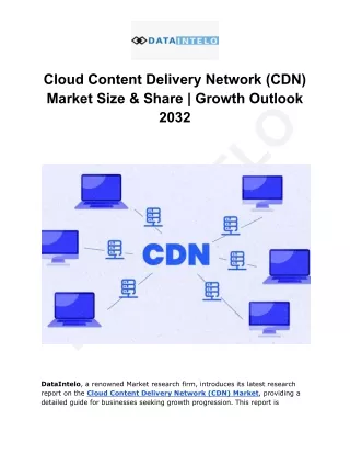 cloud content delivery network cdn market size
