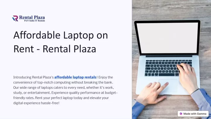 affordable laptop on rent rental plaza
