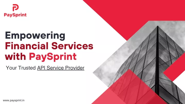 empowering financial services with paysprint your