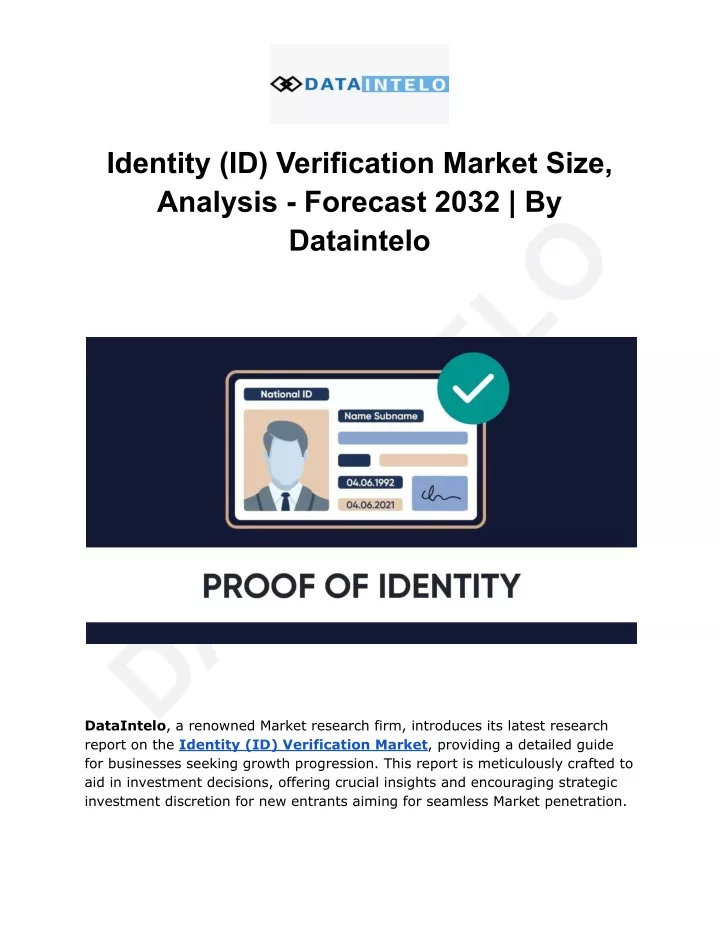 identity id verification market size analysis