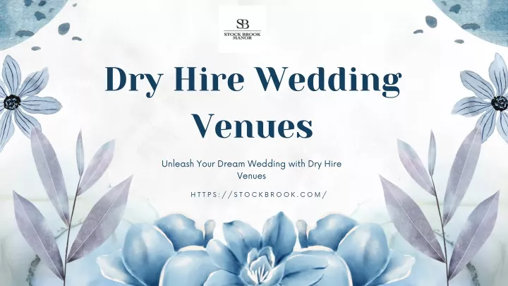 dry hire wedding venues