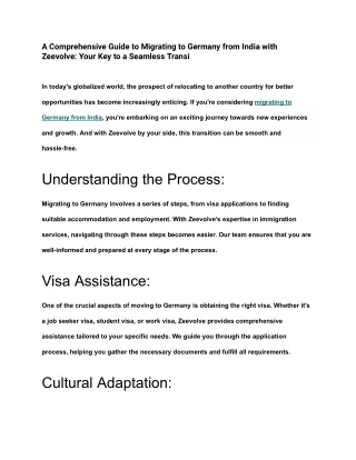 _A Comprehensive Guide to Migrating to Germany from India with Zeevolve_ Your Key to a Seamless Transi