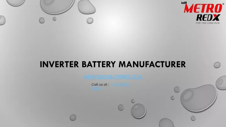 inverter battery manufacturer