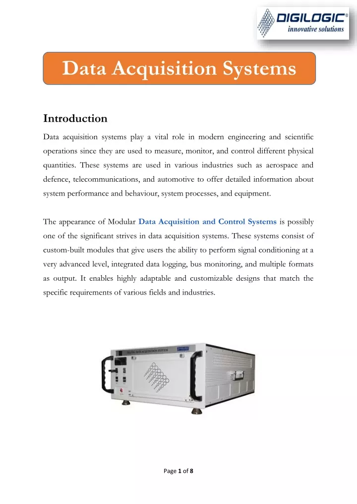 data acquisition systems