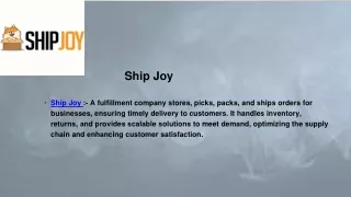 ship joy