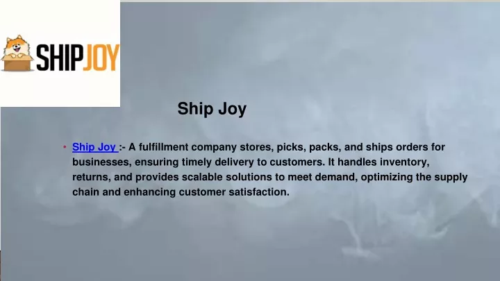 ship joy