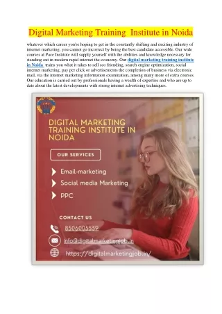 Digital Marketing Training  Institute in Noida