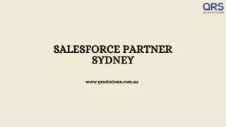 Salesforce partner sydney| Salesforce certified partner | QR Solutions