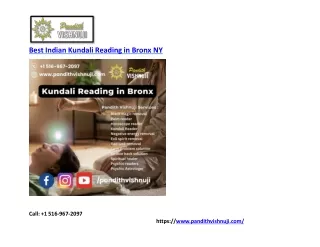 Best Indian Kundali Reading in Bronx New York