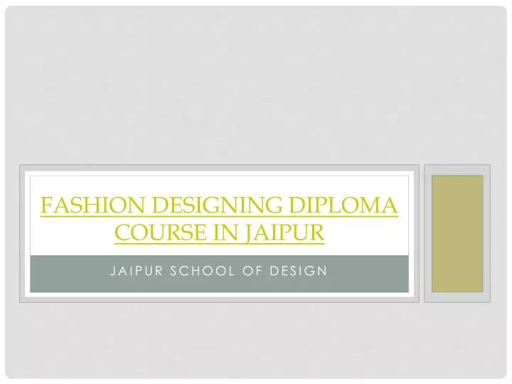 fashion designing diploma course in jaipur
