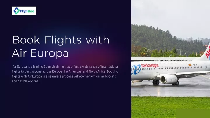 book flights with air europa