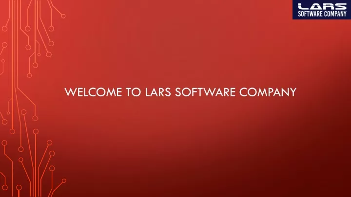 welcome to lars software company