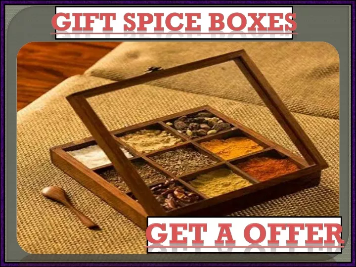 gift spice boxes