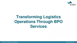Transforming Logistics Operations Through BPO Services