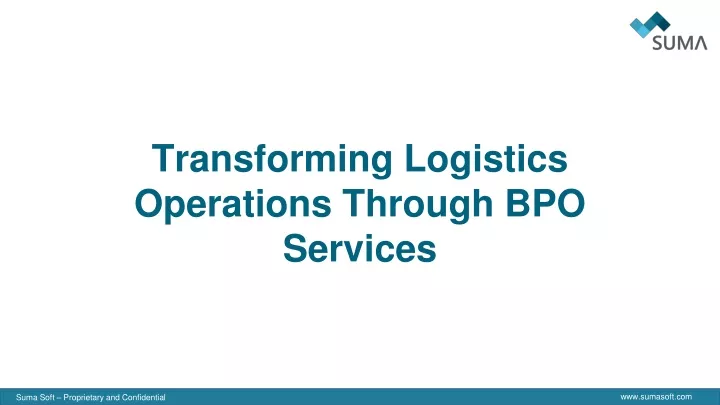 transforming logistics operations through