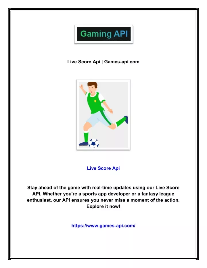 live score api games live score api games api com