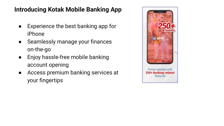 introducing kotak mobile banking app