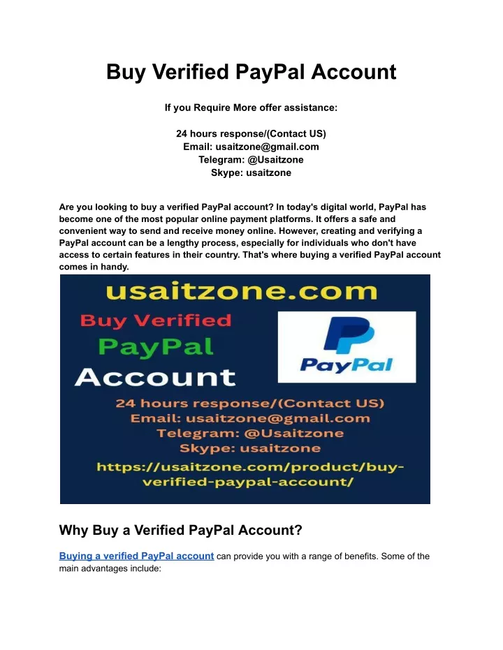 buy verified paypal account