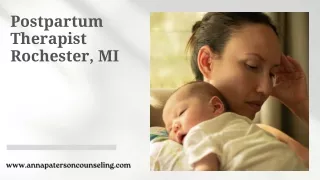 Postpartum Therapist Rochester, MI