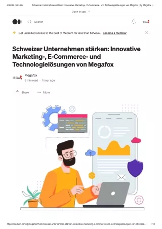 Schweizer Unternehmen stärken: Innovative Marketing-, E-Commerce- und Technologi