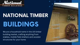 Get  Horse Stable for Sale at  National Timber Buildings