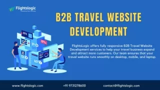 B2B Travel Website Development