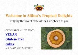 Gluten and Dairy Free Cake | Vegan Gluten Free Cake - Altheyas Tropical Delight