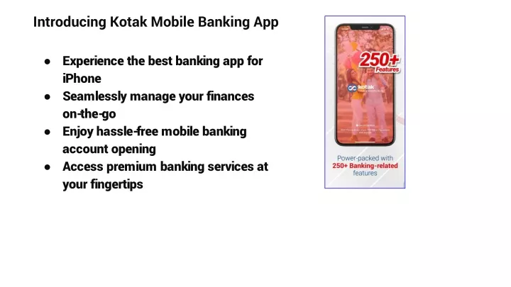 introducing kotak mobile banking app