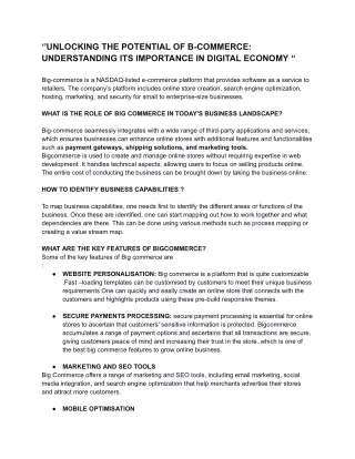 ‘’UNLOCKING THE POTENTIAL OF B-COMMERCE_ UNDERSTANDING ITS IMPORTANCE IN DIGITAL ECONOMY “ (1)