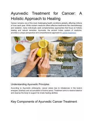 Ayurvedic Treatment for Cancer_ A Holistic Approach to Healing