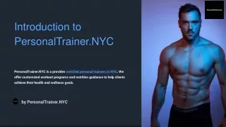 Start Your Fitness Journey with Certified Personal Trainer in NYC