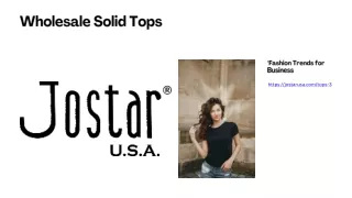 Wholesale Solid Tops: Improve Your Style with Classic Pieces