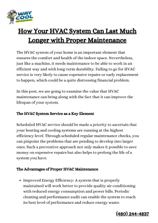 How Your HVAC System Can Last Much Longer with Proper Maintenance