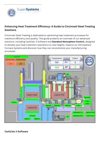 Enhancing Heat Treatment Efficiency A Guide to Cincinnati Steel Treating Solutions