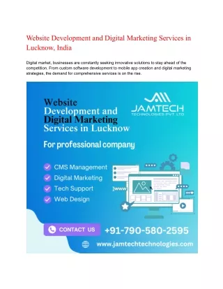 Website Development and Digital Marketing Services in Lucknow, India